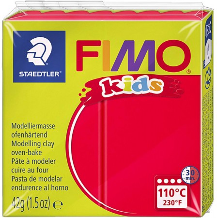 FIMO® Kids glina polimerowa 42 g - czerwona