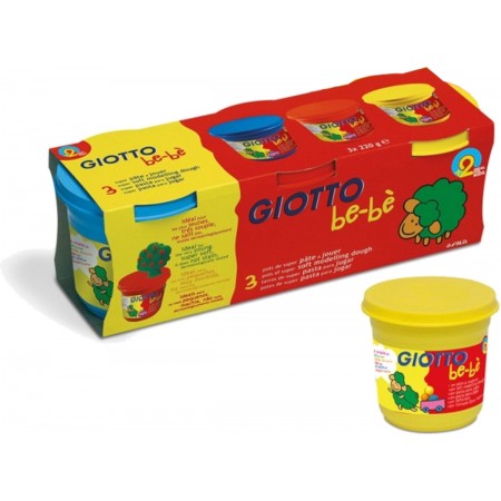 Giotto Bebe Masa do modelowania 3x220G dla 2-latków | Dadum