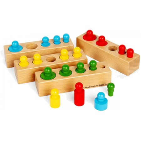 BigJigs Edukacyjny sorter długości i wielkości, gra Montessori +3