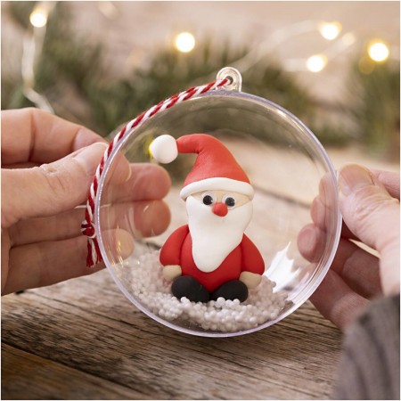 Mini Craft Kit Modelling, Santa Claus, red/white