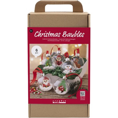 Craft Kit Christmas Baubles, Beads