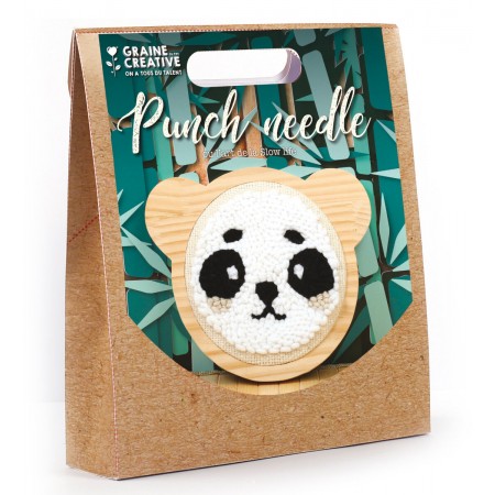 Zestaw Punch Needle Panda haft pętelkowy, Graine Creative