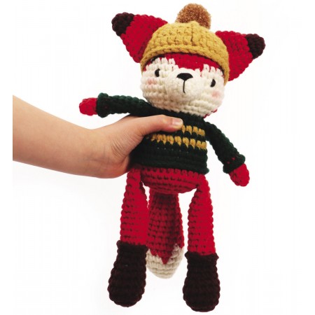 Zestaw do szydełkowania Lis Amigurumi 35cm